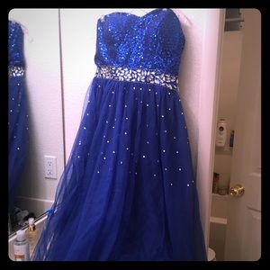 Royal blue dress